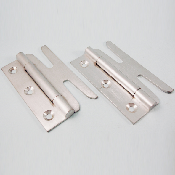 THD189/SCP  075mm  Satin Chrome [12.5kg]  Unwashered Brass Simplex Slotted Hinges