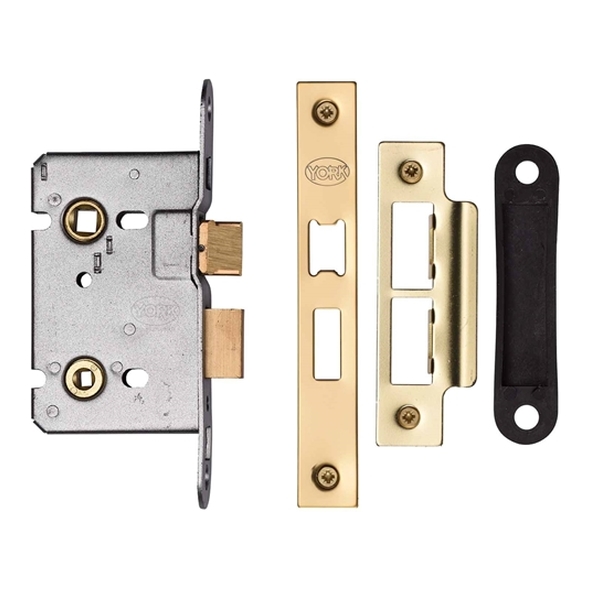 YKBL2N-PB  065mm [044mm]   Polished Brass  Heritage Brass Bathroom Lock