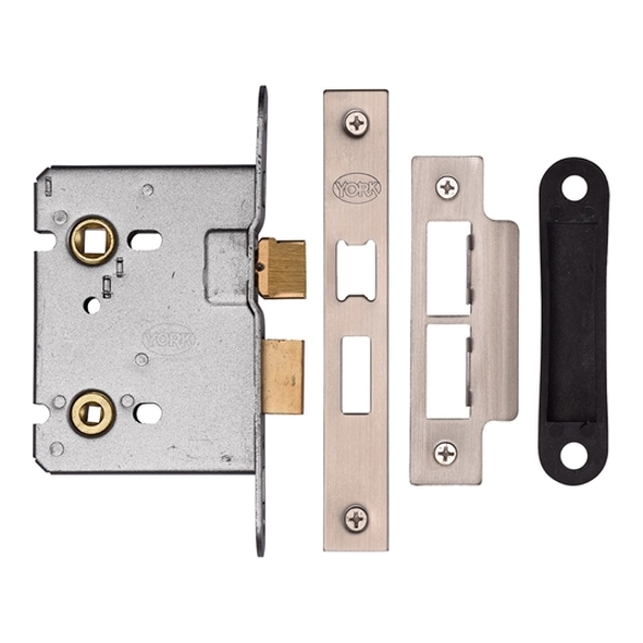 YKBL3N-SN&SC  076mm [057mm]   Satin Chrome / Nickel  Heritage Brass Bathroom Lock