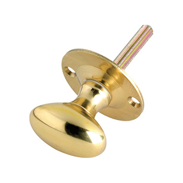 FB40  Turn Only  Polished Brass  Fulton & Bray Small Victorian Turn With Spline Spindle