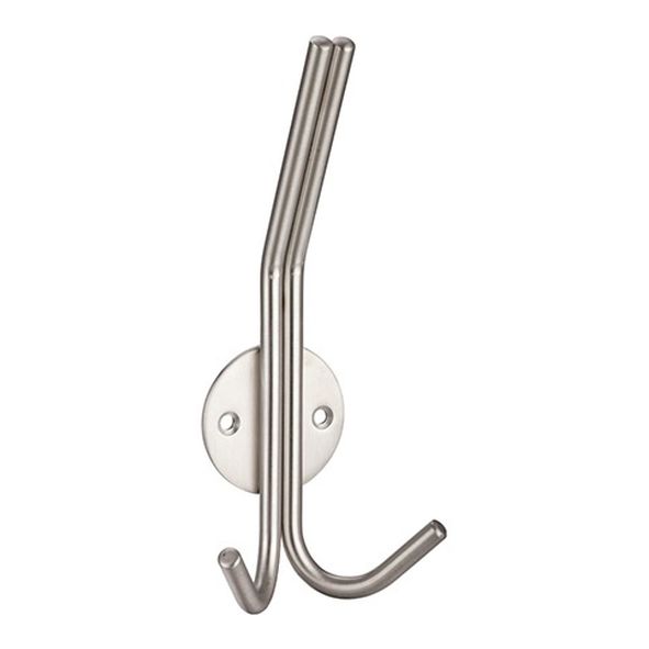 ZAS71SS  Satin Stainless  Zoo Hardware Double Wire Hat & Coat Hook