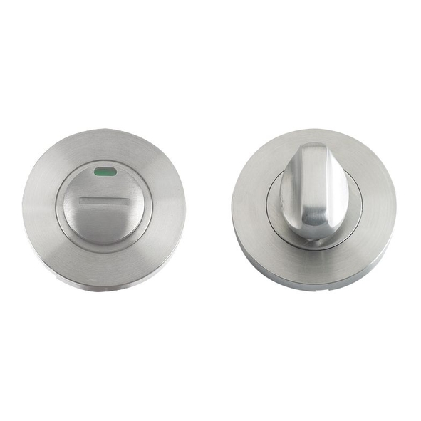 ZCS004iSS  Satin  Zoo Hardware Grade 304 Stainless Bathroom Turn With Indicator