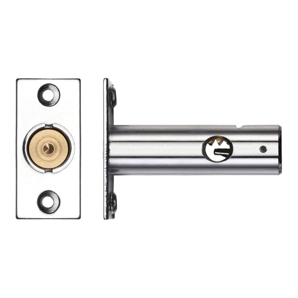 ZRB02CP  61mm [32mm]  Polished Chrome  Zoo Hardware Door Security Rack Bolt