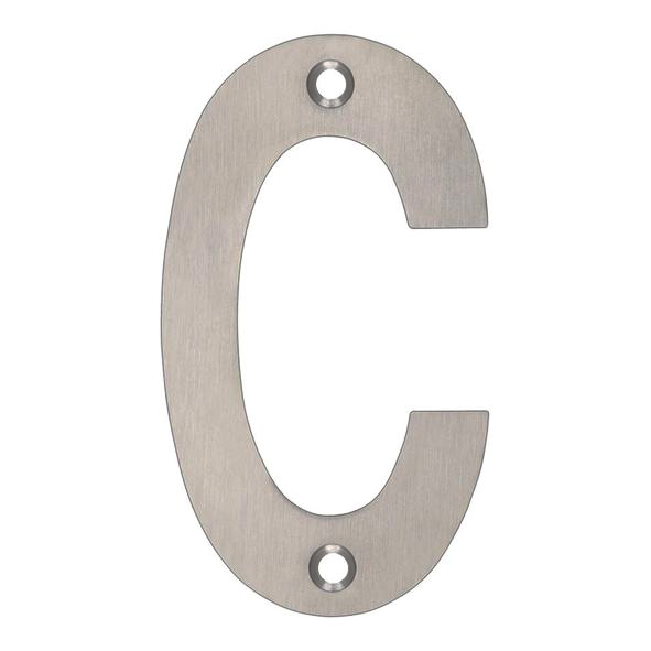 ZSNCSS • 102mm • Satin Stainless • Zoo Hardware Face Fixing Letter C