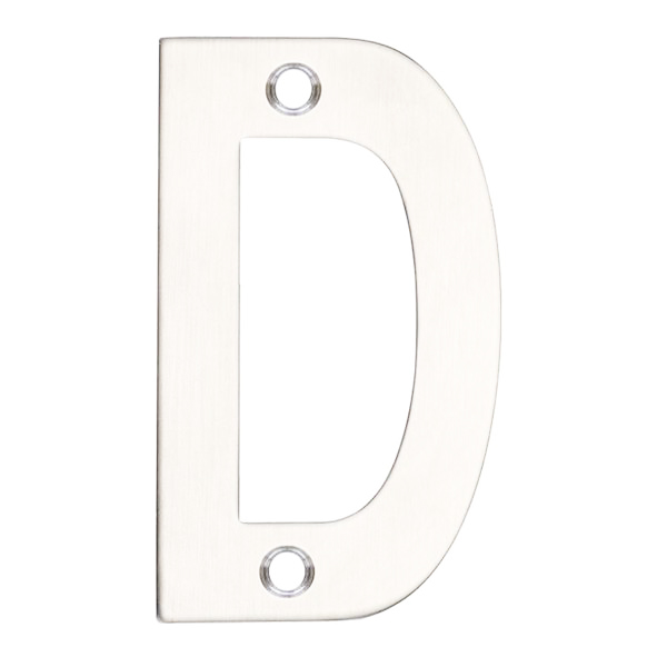 ZSNDPS75 • 075mm • Polished Stainless • Zoo Hardware Face Fixing Letter D