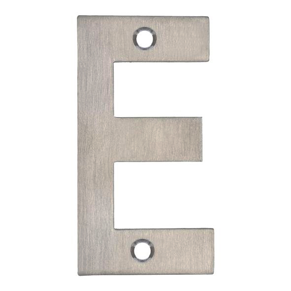 ZSNESS75 • 075mm • Satin Stainless • Zoo Hardware Face Fixing Letter E