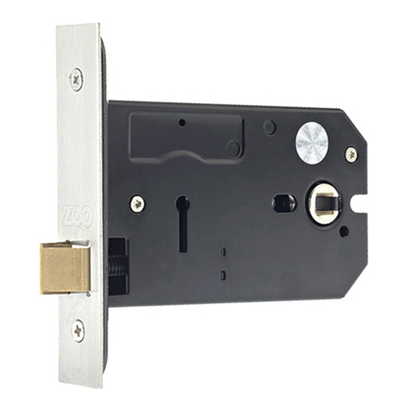 ZUKH127SS • 127mm [101mm] • Satin Stainless • Zoo Hardware Horizontal Mortice Latch