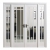 LPD Internal White Primed Manhattan Room Dividers [Clear Bevelled Glass] - view 1