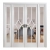 LPD Internal White Primed Reims Room Dividers [Clear Bevelled Glass] - view 1