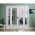 LPD Internal White Primed Manhattan Room Dividers [Clear Bevelled Glass] - view 2