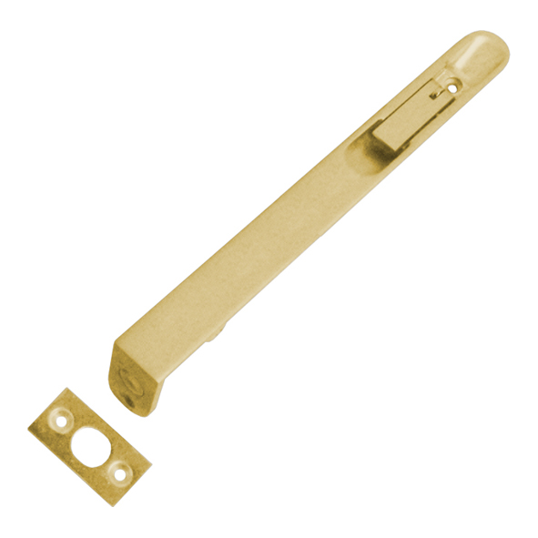 5622R-203X19-PB  203 x 19mm  Polished Brass  Radiused Allart Lever Action Flush Bolt