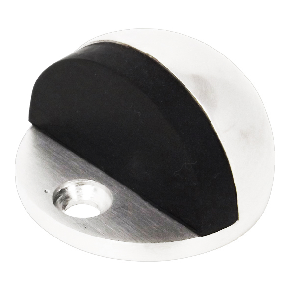 5194-02 • 026mm [44mm Ø] • Solid • Polished Stainless • Format Floor Mounted Oval Door Stop