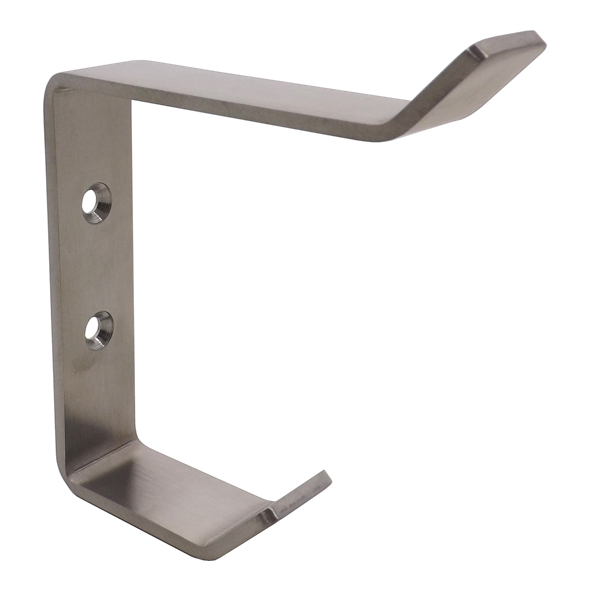 4084-04  Satin Stainless  Format Heavy Strip Pattern Hat & Coat Hook