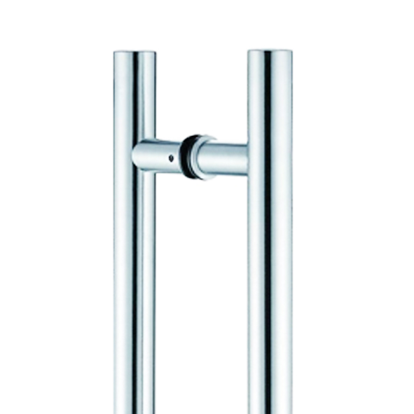 404/19/BB/425-02 • 0425 x 0225 x 19mm Ø • Polished Stainless • Format Grade 304 Back To Back Pedestal [Guardsman] Pull Handles