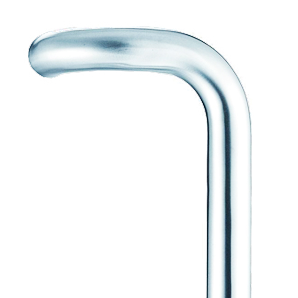 430/19/BT/425-02 • 425 x 19mm Ø• Polished Stainless • Format Grade 304 Bolt Fixing Cranked [Offset] Pull Handle