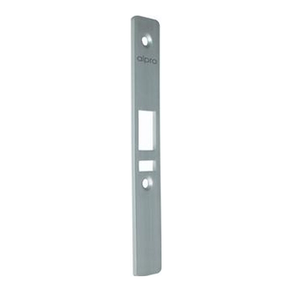 52FP4511 • Satin Aluminium • Flat Faceplate For Threaded And Euro Cylinder Deadlatch Case