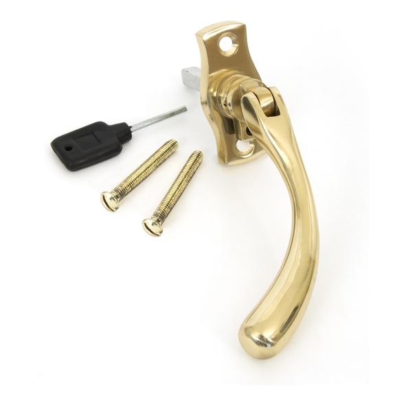 20419L • 122mm • Polished Brass • From The Anvil Peardrop Espag - LH