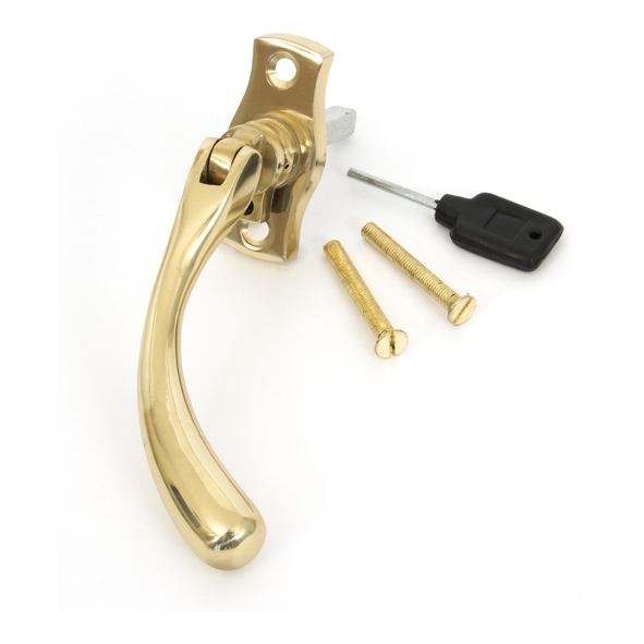 20419R • 122mm • Polished Brass • From The Anvil Peardrop Espag - RH