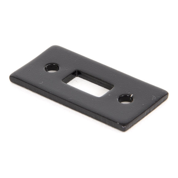 33016R • 52 x 25 x 3mm • Black • From The Anvil Mortice Plate for Cranked Bolt