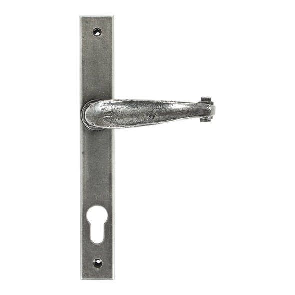 33036 • 242 x 32 x 13mm • Pewter Patina • From The Anvil Cottage Slimline Lever Espag. Lock Set