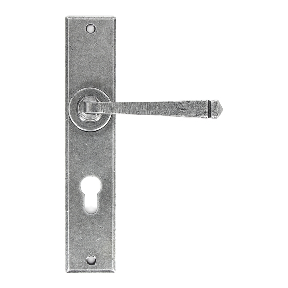 33088 • 241 x 48 x 5mm • Pewter Patina • From The Anvil Large Avon 72mm Centre Euro Lock Set