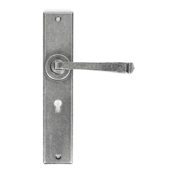33089 • 241 x 48 x 5mm • Pewter Patina • From The Anvil Large Avon Lever Lock Set