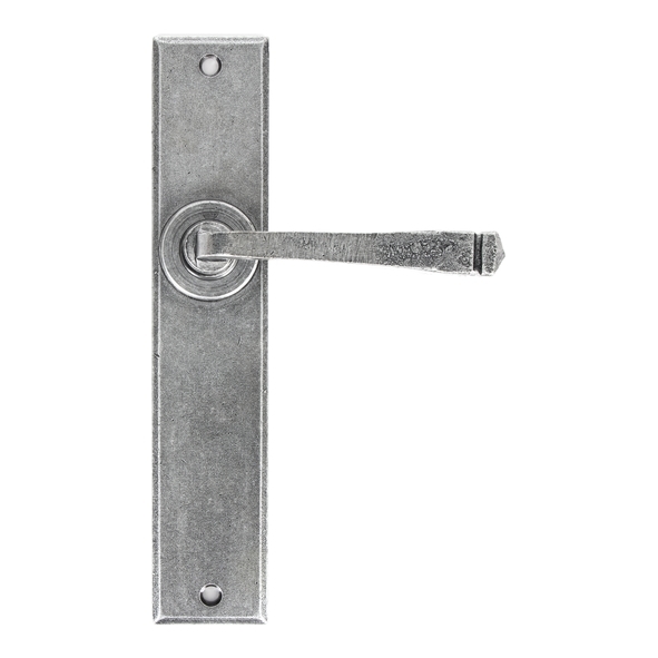 33090 • 241 x 48 x 5mm • Pewter Patina • From The Anvil Large Avon Lever Latch Set