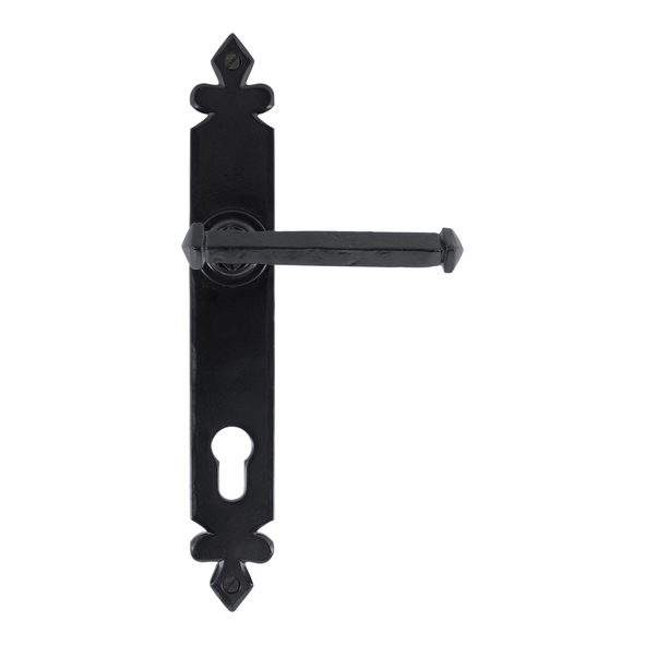 33172 • 273 x 40 x 5mm • Black • From The Anvil Tudor Lever Espag. Lock Set