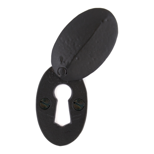 33254 • 51 x 31mm • Black • From The Anvil Oval Escutcheon & Cover