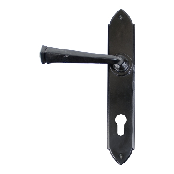 33273 • 248 x 44 x 5mm • Black • From The Anvil Gothic Lever Espag. Lock Set
