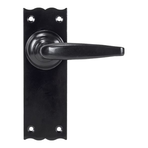 33318 • 152 x 50 x 6mm • Black • From The Anvil Oak Lever Latch Set