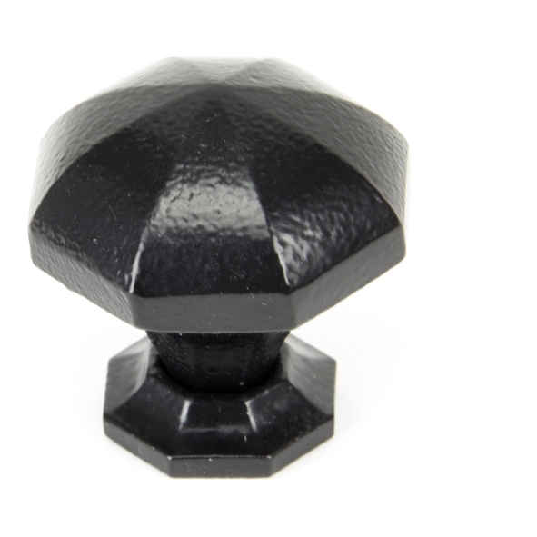 33373 • 39mm • Black • From The Anvil Octagonal Cabinet Knob - Large