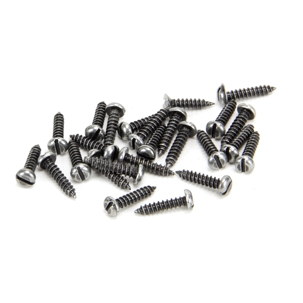 33421 • 4 x ½ • Pewter Patina • From The Anvil Round Head Screws