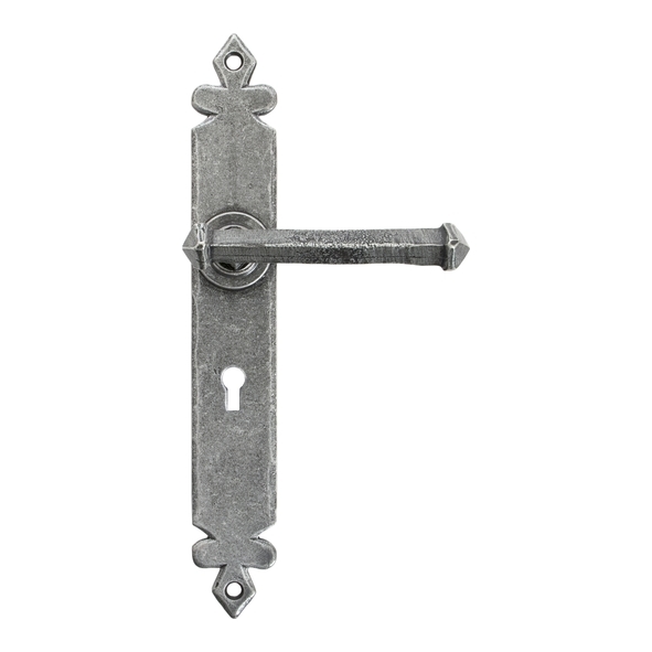 33608 • 273 x 40 x 5mm • Pewter Patina • From The Anvil Tudor Lever Lock Set