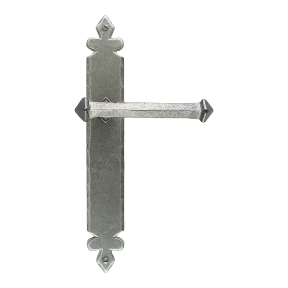 33609 • 273 x 40 x 5mm • Pewter Patina • From The Anvil Tudor Lever Latch Set