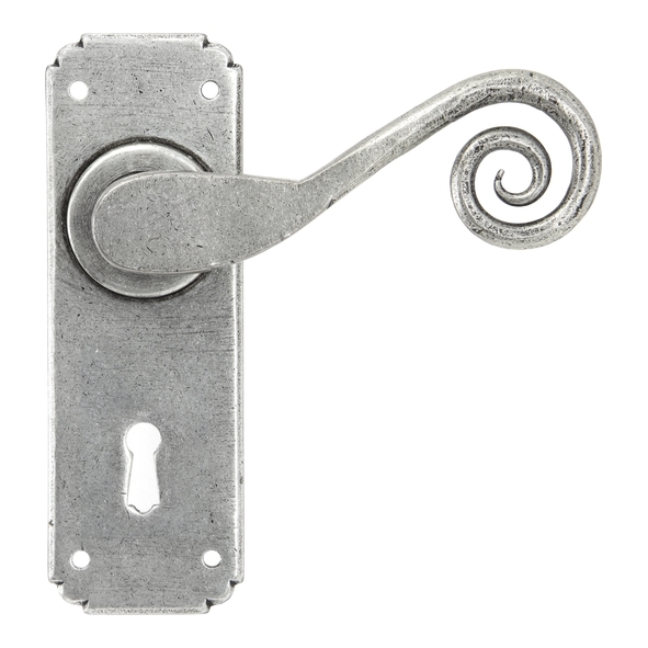 33615 • 152 x 51 x 3mm • Pewter Patina • From The Anvil Monkeytail Lever Lock Set