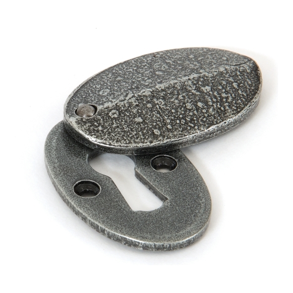 33664 • 51 x 31mm • Pewter Patina • From The Anvil Oval Escutcheon & Cover