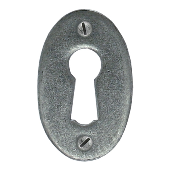 33665 • 51 x 31mm • Pewter Patina • From The Anvil Oval Escutcheon