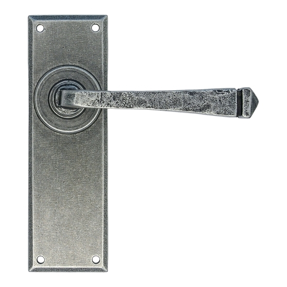 33701 • 152 x 48 x 5mm • Pewter Patina • From The Anvil Avon Lever Latch Set