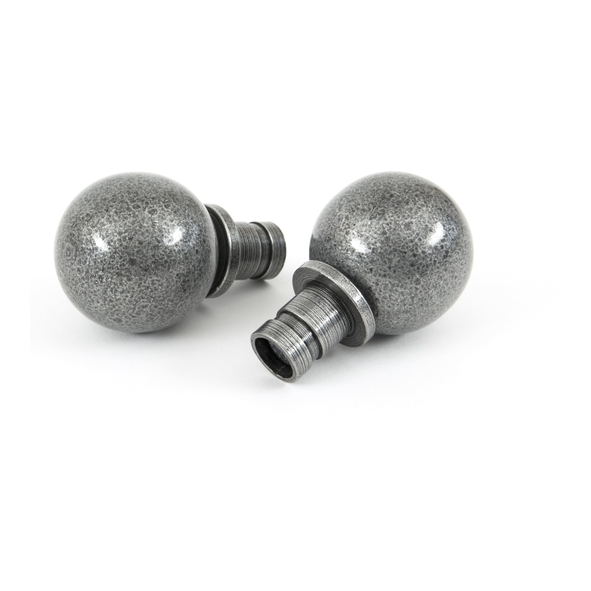 33734 • 42mm • Pewter Patina • From The Anvil Ball Curtain Finial