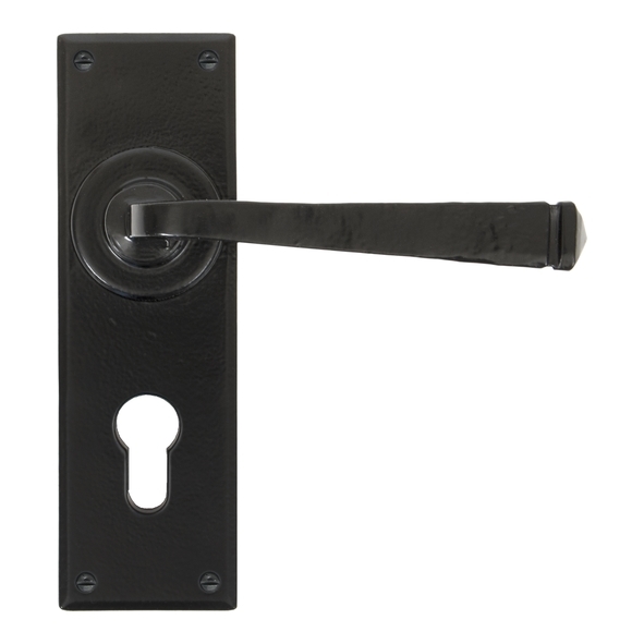 33826 • 152 x 48 x 5mm • Black • From The Anvil Avon Lever Euro Lock Set