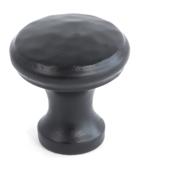33840 • 20mm • Black • From The Anvil Hammered Cabinet Knob - Small