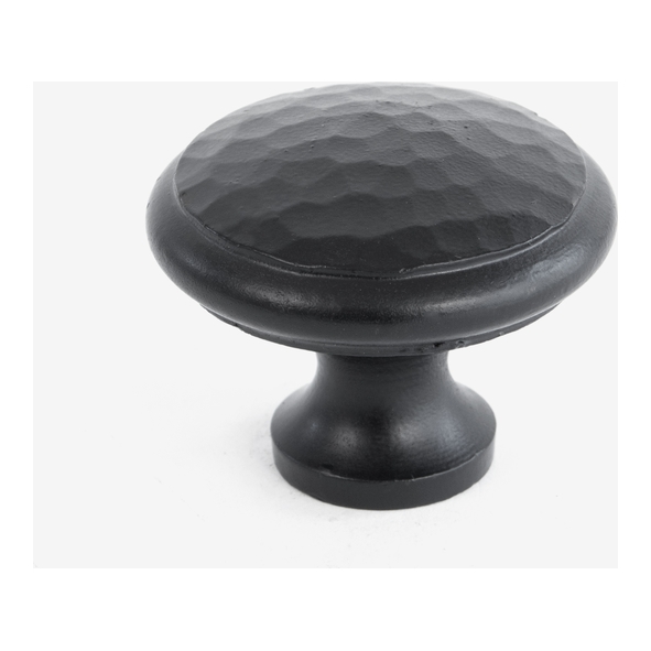 33993 • 40mm • Black • From The Anvil Hammered Cabinet Knob - Large