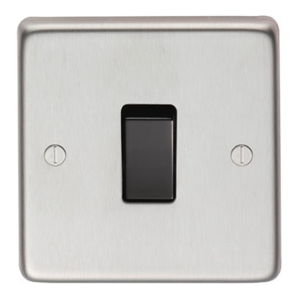 34200/1 • 86 x 86 x 7mm • Satin Stainless • From The Anvil Single 10 Amp Switch