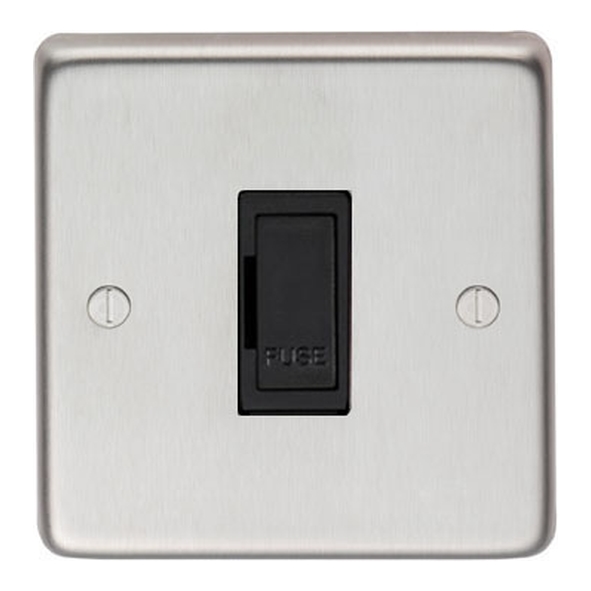34207/1 • 86mm x 86mm x 7mm • Satin Stainless • From The Anvil 13 Amp Unswitched Fuse