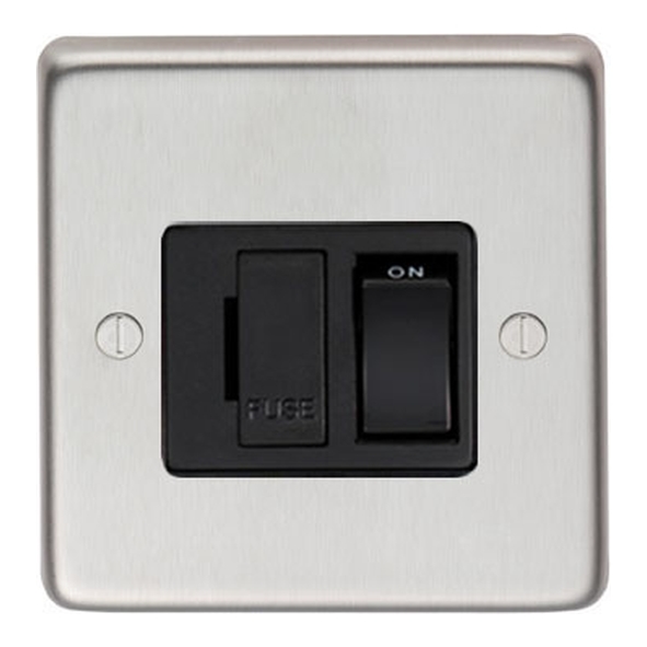 34208/1 • 86mm x 86mm x 7mm • Satin Stainless • From The Anvil 13 Amp Fused Switch