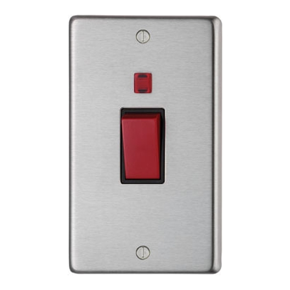 34211/1 • 86 x 146 x 7mm • Satin Stainless • From The Anvil Double Plate Cooker Switch