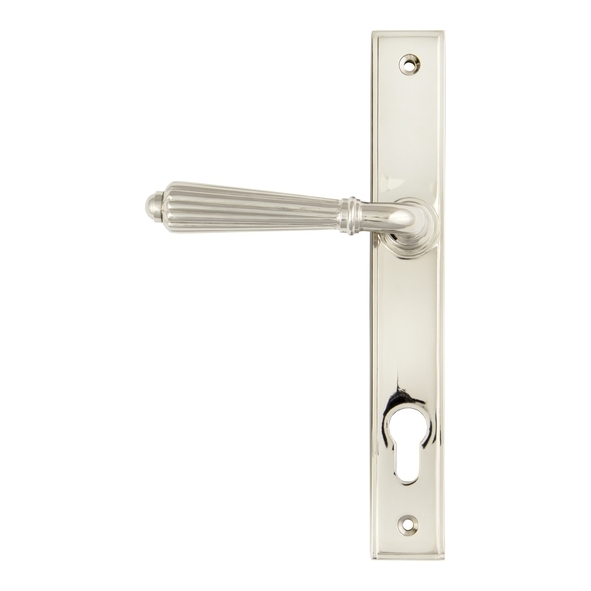 45326 • 244 x 36 x 13mm • Polished Nickel • From The Anvil Hinton Slimline Lever Espag. Lock Set