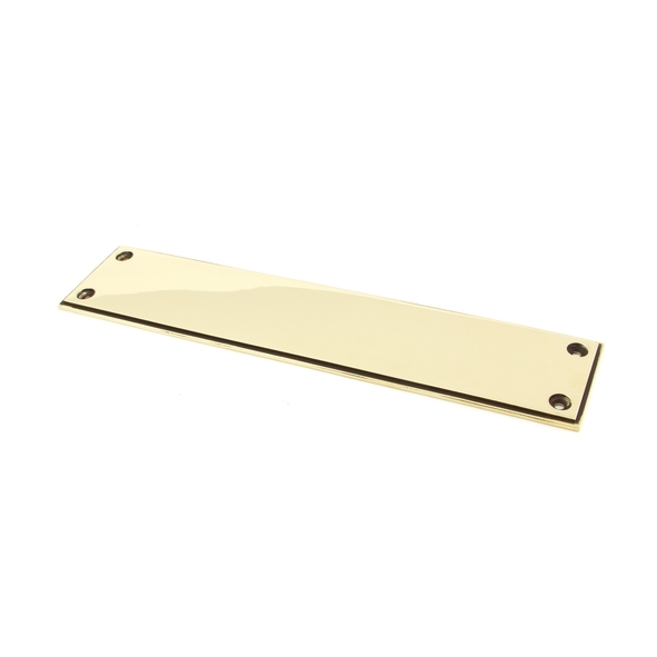 45389 • 300mm x 65mm • Aged Brass • From The Anvil Art Deco Finger Plate