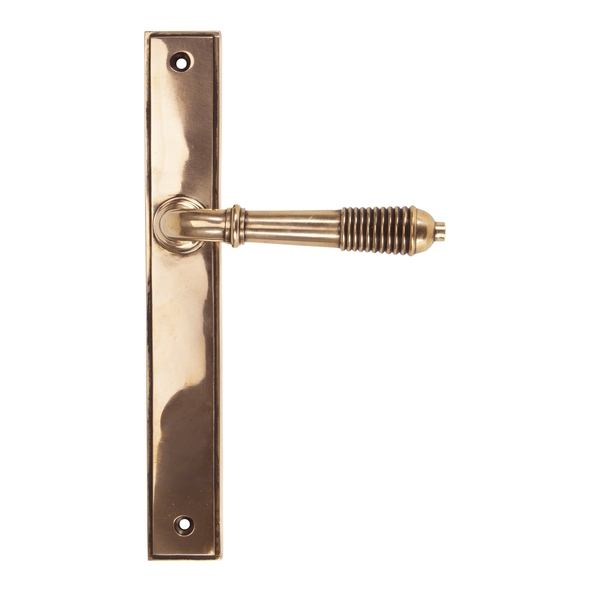 45428 � 244 x 36 x 13mm � Polished Bronze � From The Anvil Reeded Slim Latch Set